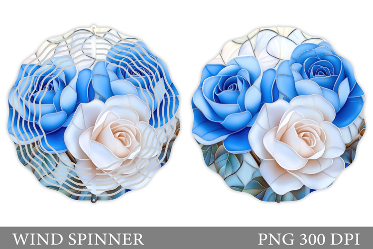 Roses Wind Spinner Design. Flowers Wind Spinner Sublimation