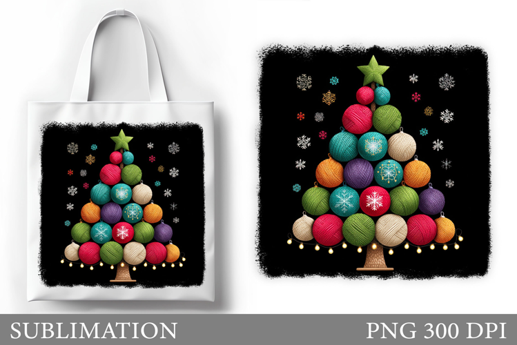 Christmas Tree Tote Bag. Christmas Tote Bag Design