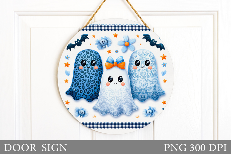 Halloween Ghost Door Sign. Halloween Door Sign Sublimation