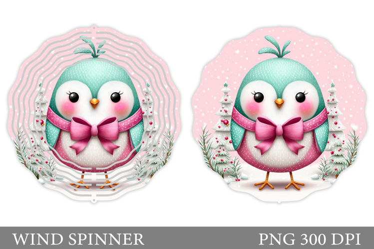 Christmas Bird Wind Spinner. Christmas Wind Spinner Design
