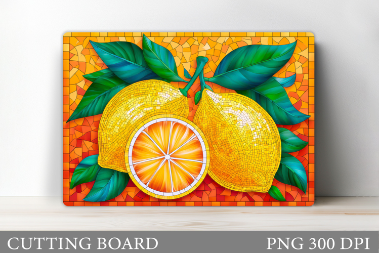 Lemons Cutting Board. Fruits Cutting Board Sublimation