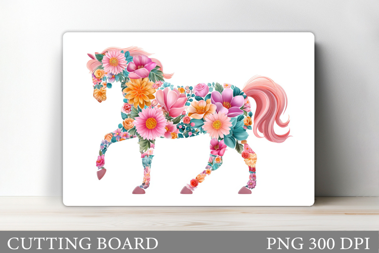 Cute Horse Cutting Board Design. Horse Sublimation
