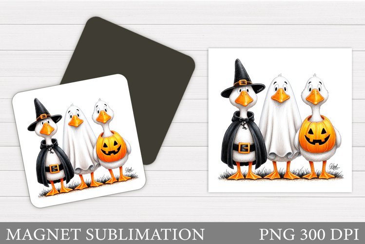 Halloween Goose Magnet. Halloween Magnet Sublimation