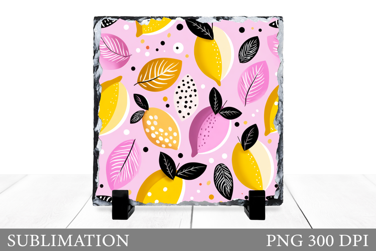 Lemons Slate Design. Lemons Sublimation