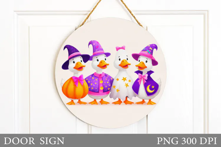 Halloween Goose Door Sign. Halloween Door Sign sublimation