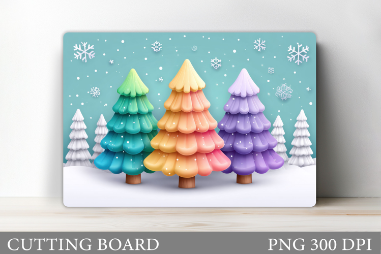 Christmas Tree Cutting Board. Christmas Tree Sublimation