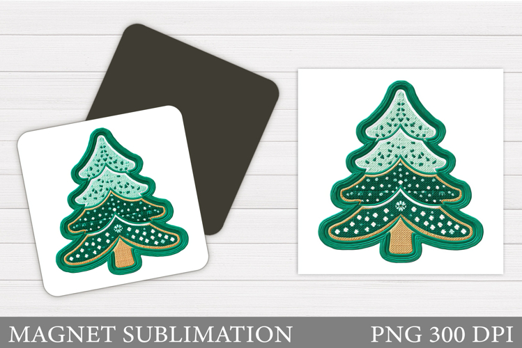 Christmas Tree Magnet Sublimation. Christmas Magnet Design