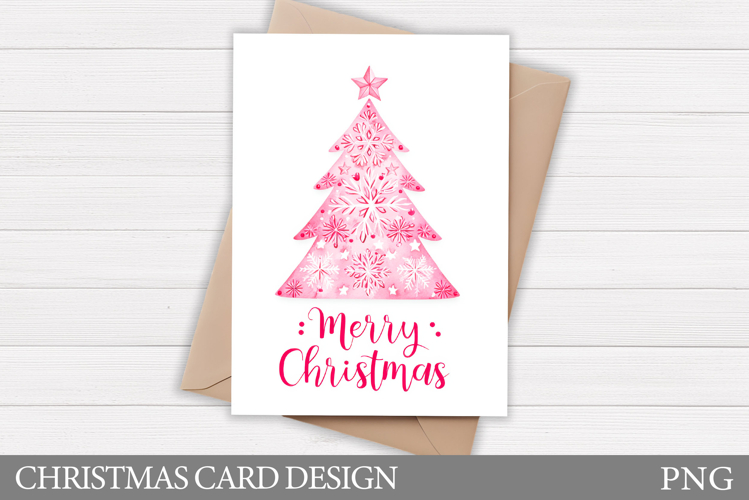 Christmas Tree Card Design. Christmas Card Printable