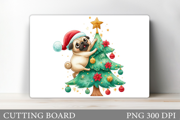 Christmas Dog Cutting Board. Christmas Cutting Board Design