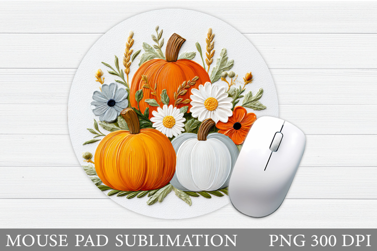 Pumpkin Mouse Pad Design. Pumpkin Sublimation