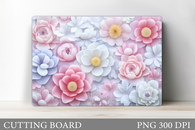 Floral Cutting Board Design. Flowers Cutting Board