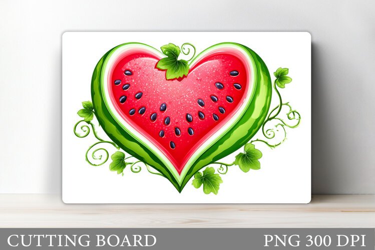 Watermelon Cutting Board. Summer Cutting Board Sublimation example image 1