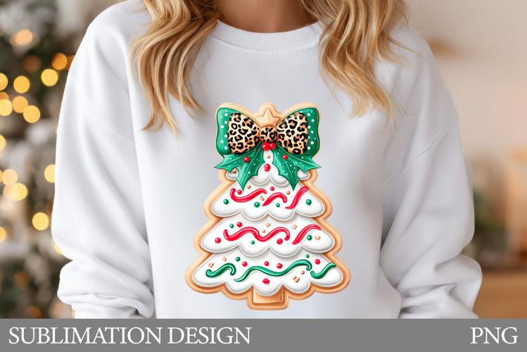 Christmas Tree Cookies T-Shirt. Christmas Tree Sublimation