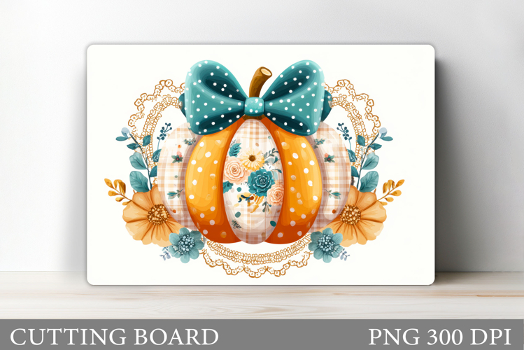 Pumpkin Cutting Board Design. Pumpkin Kitchen Cutting Board
