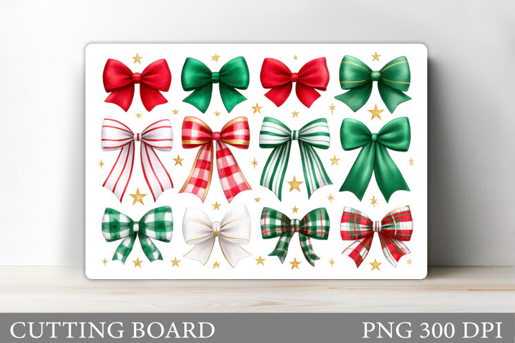 Bows Cutting Board Design. Bows Sublimation example image 1
