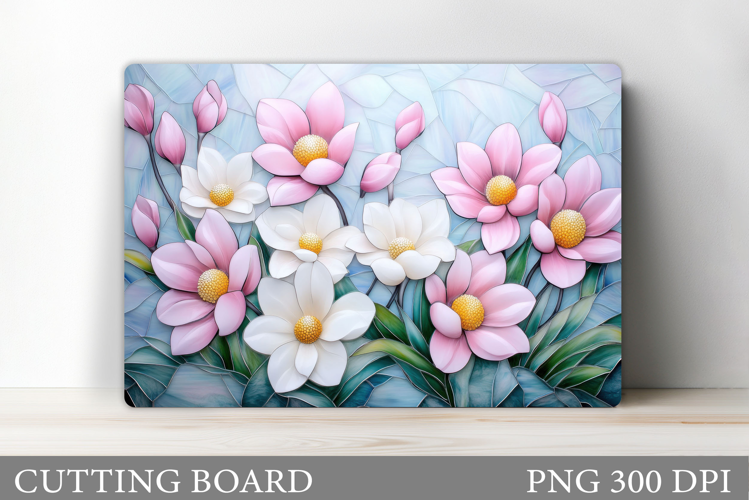 Wildflowers Cutting Board. Flowers Cutting Board Sublimation