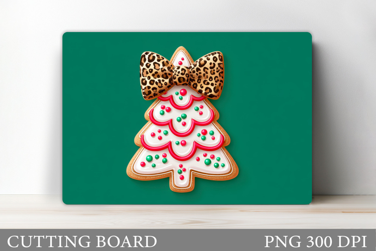 Christmas Tree Cutting Board Design. Kitchen Cutting Board