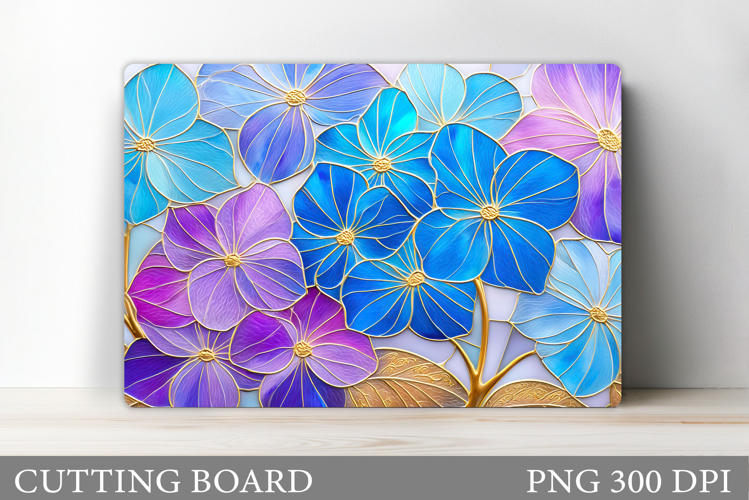 Flowers Cutting Board Design. Floral Sublimation