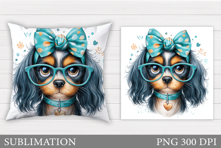 Cute Dog Pillow Design. Cute Dog Sublimation