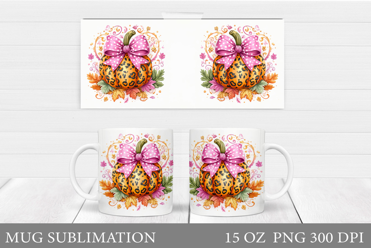 Pumpkin Mug Design. Pumpkin Mug Sublimation