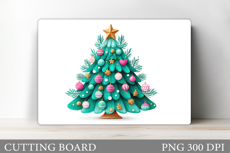 Christmas Cutting Board Design. Christmas Tree Cutting Board