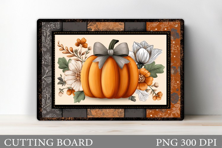 Pumpkin Cutting Board Design. Pumpkin Sublimation