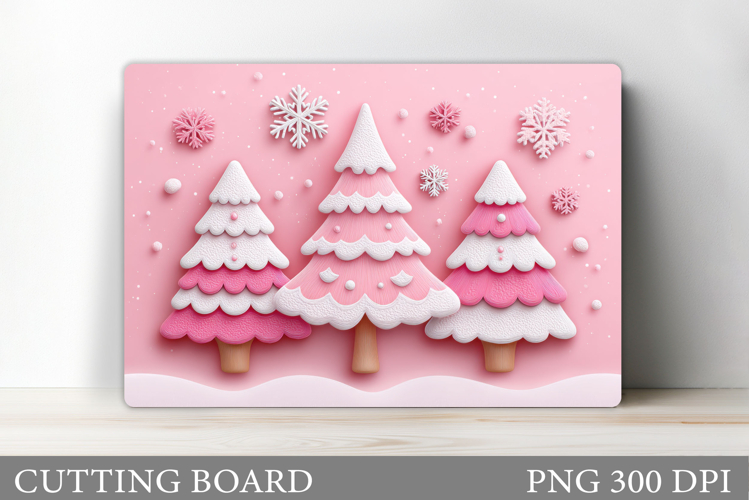 Christmas Tree Cutting Board Design. Kitchen Cutting Board