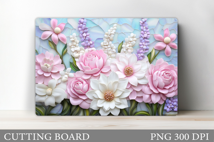 Flowers Cutting Board. Floral Cutting Board Sublimation
