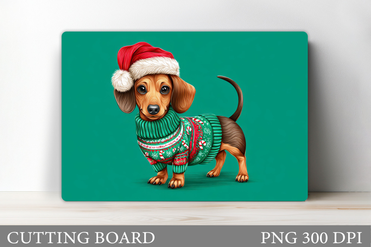Christmas Dog Cutting Board. Christmas Cutting Board Design
