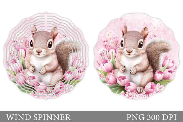 Cute Squirrel Wind Spinner. Cute Squirrel Sublimation