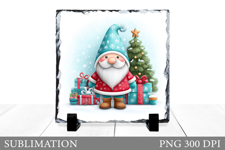 Christmas Gnome Sublimation. Christmas Gnome Slate Design