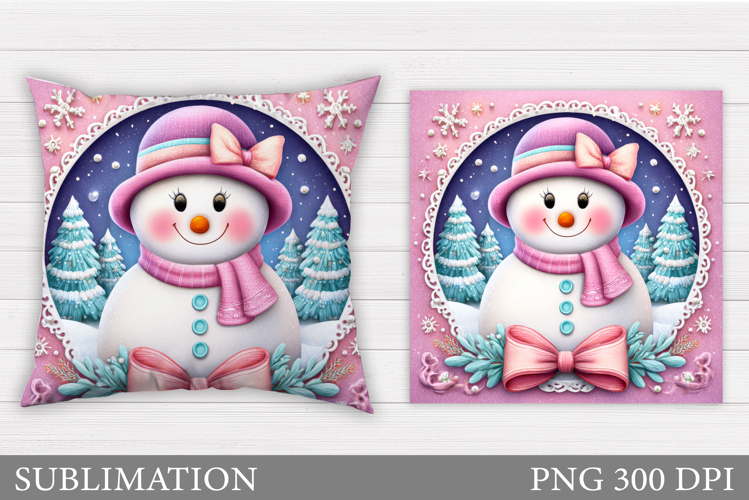 Cute Snowman Clipart Image 6