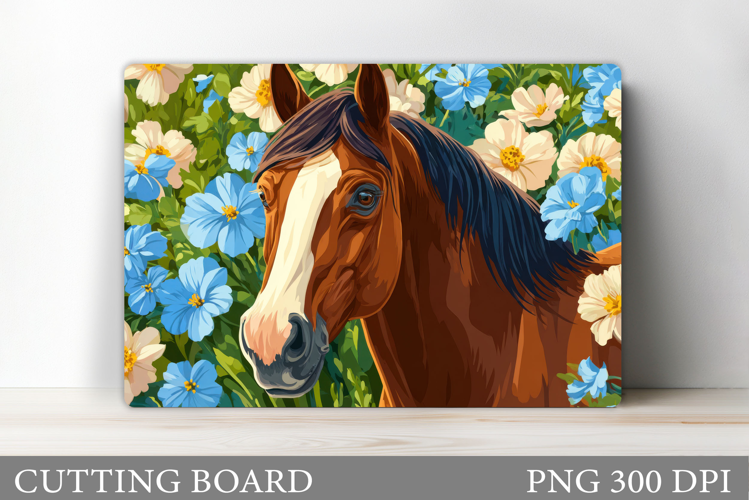 Horse Cutting Board Design. Horse Sublimation