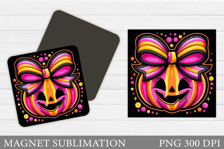 Halloween Pumpkin Magnet. Halloween Ghost Magnet Sublimation