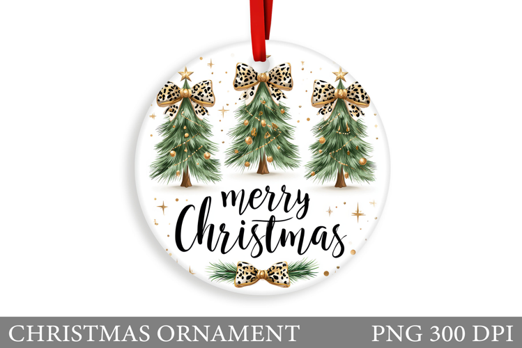 Christmas Ornament Sublimation. Merry Christmas Ornament