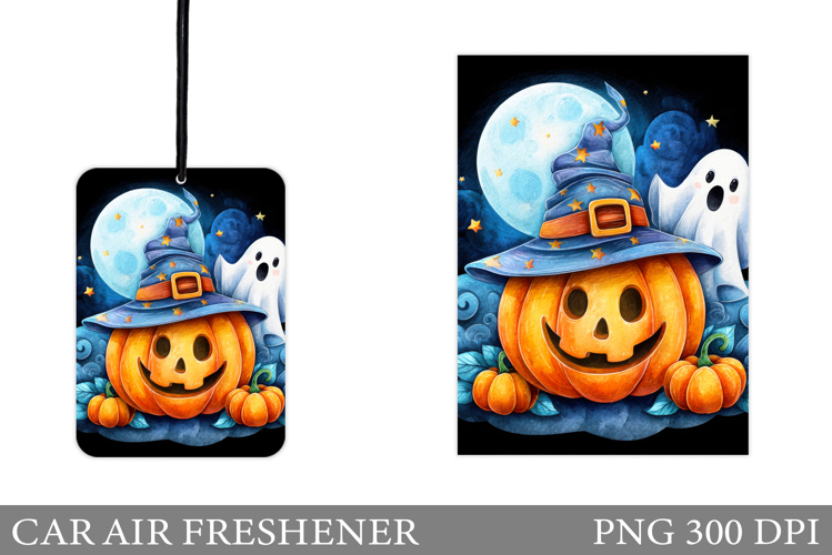 Scary Pumpkin Car Air Freshener. Halloween Car Air Freshener
