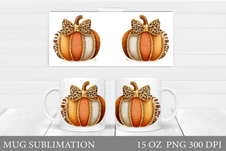 Pumpkin Mug Design. Pumpkin Mug Sublimation