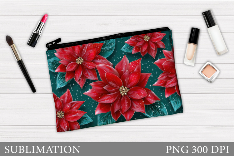Poinsettia Cutting Board. Christmas Cutting Board Design