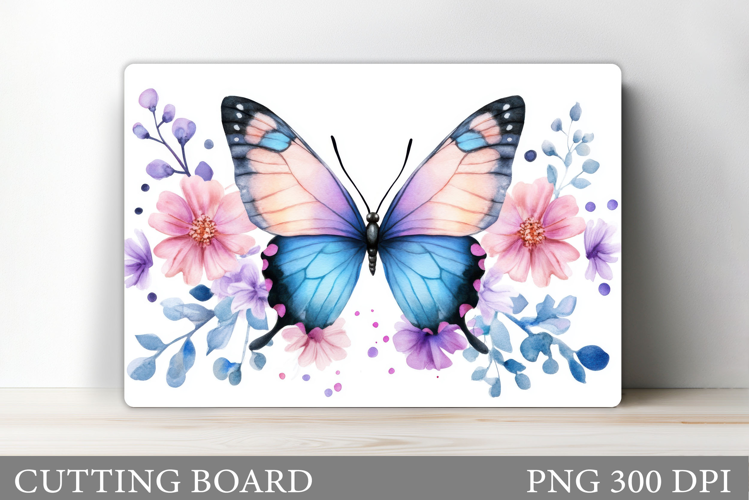 Butterfly Cutting Board Design. Butterfly Sublimation