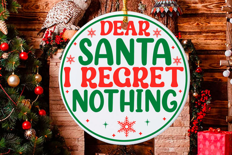 Christmas Round sign Svg Design Round Sign SVG quotes