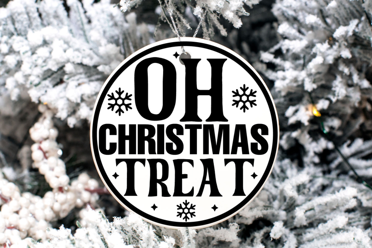 Christmas Round sign Svg Design Round Sign SVG quotes
