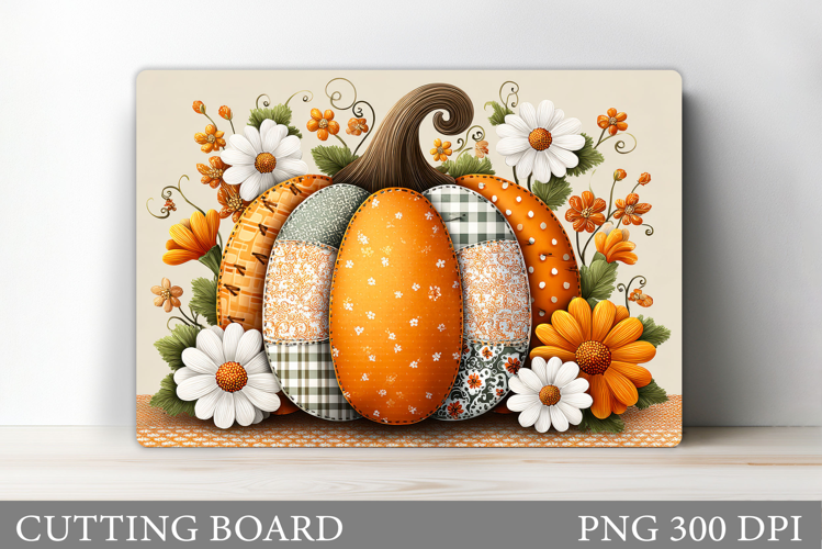 Fall Pumpkin Cutting Board Design. Fall Pumpkin Sublimation