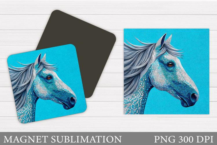 Horse Magnet Design. Horse Sublimation