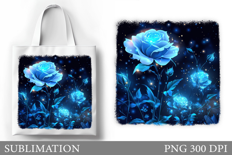 Roses Tote Bag Sublimation. Flowers Sublimation