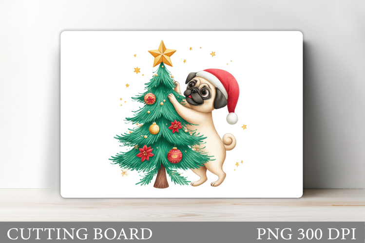 Christmas Dog Cutting Board. Christmas Cutting Board Design