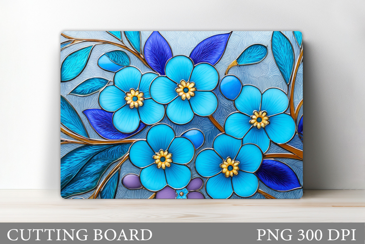 Floral Cutting Board Design. Flowers Cutting Board