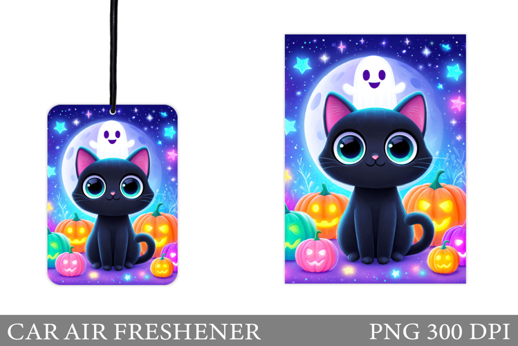 Cute Cat Car Air Freshener. Halloween Car Air Freshener