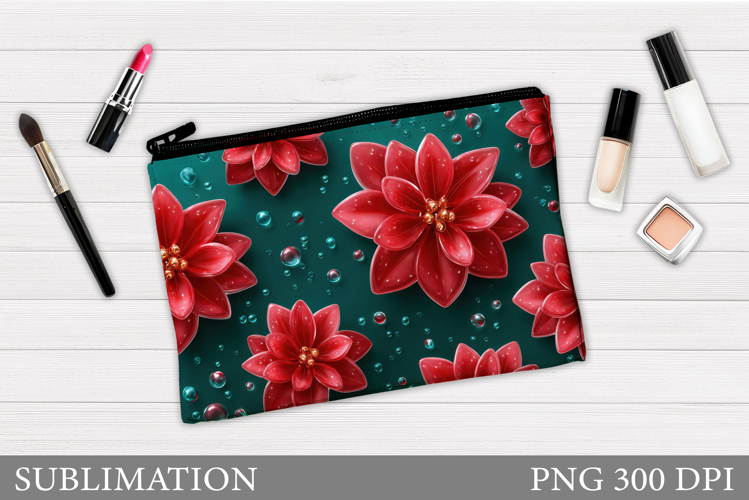 Poinsettia Cutting Board. Christmas Cutting Board Design