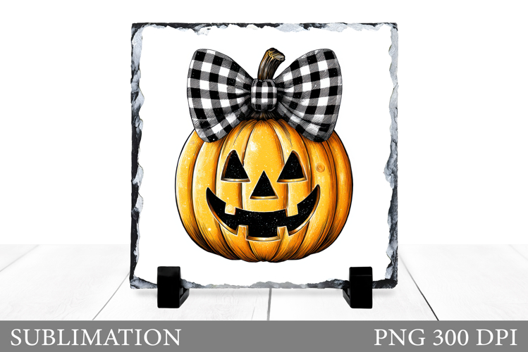 Halloween Pumpkin Slate Design. Halloween Slate Sublimation