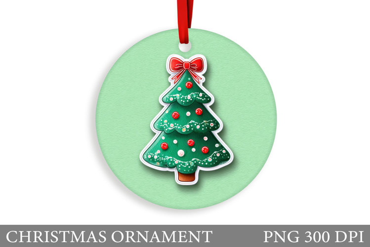 Christmas Tree Christmas Ornament. Winter Christmas Ornament
